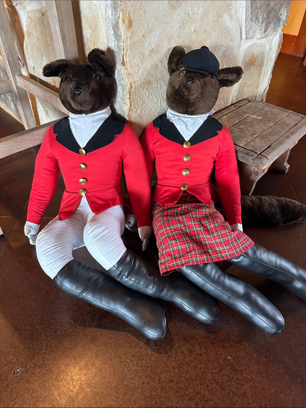 Red Fox Couple Decorative Plush Pair - Home Accents